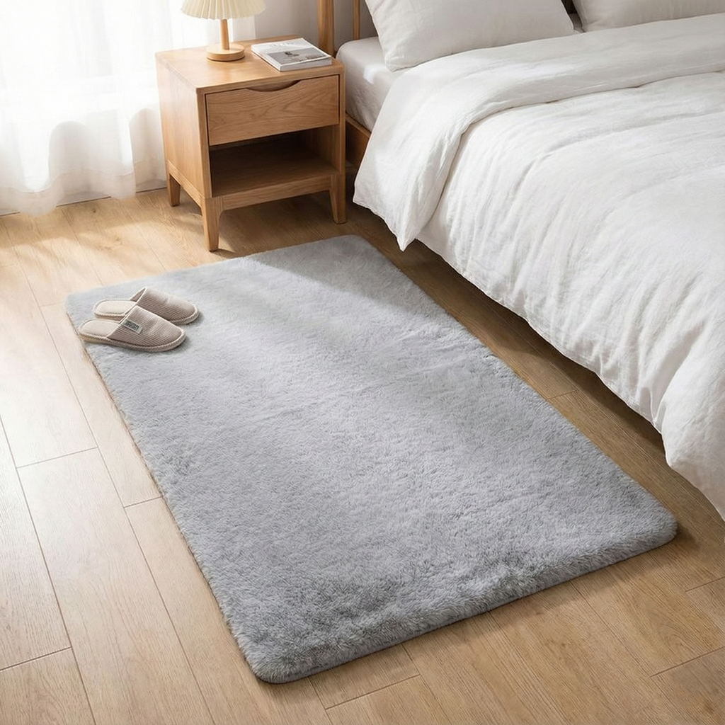 Slate Cloud Plush Carpet (80 x 50 cm.)