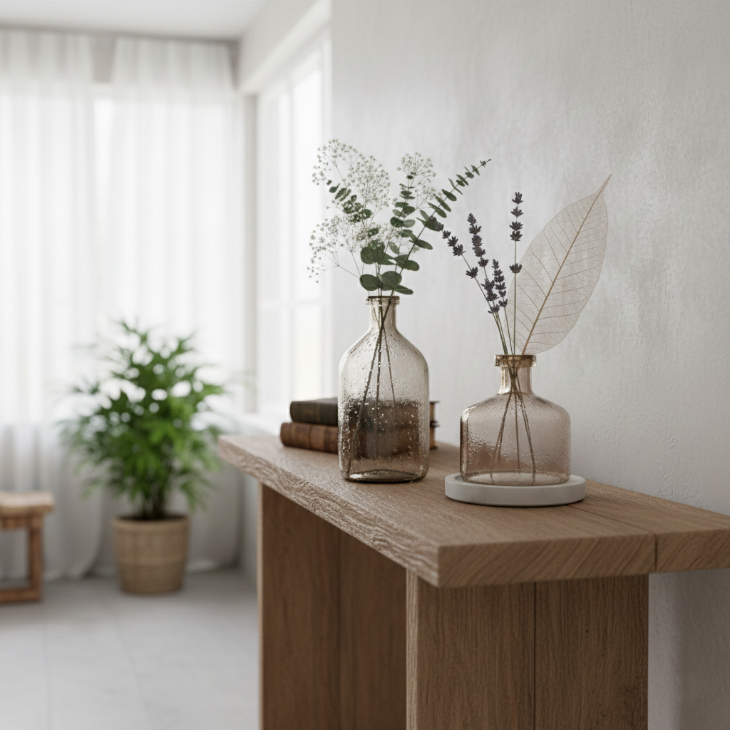 Hand-Blown Textured Vases